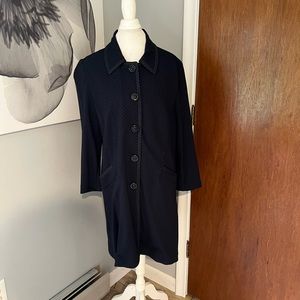 NWOT pin dot long jacket.